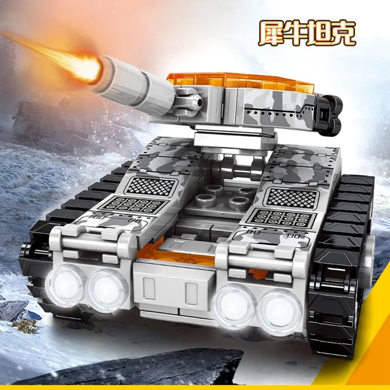 Transformers Mechanical Robot Tank Fighter Bricks Toy - Building Blocks set compatible Lego - Turbo Moc