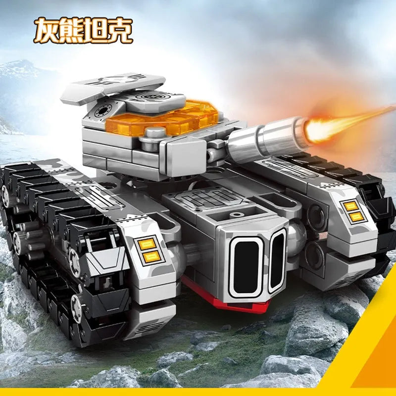 Transformers Mechanical Robot Tank Fighter Bricks Toy - Building Blocks set compatible Lego - Turbo Moc