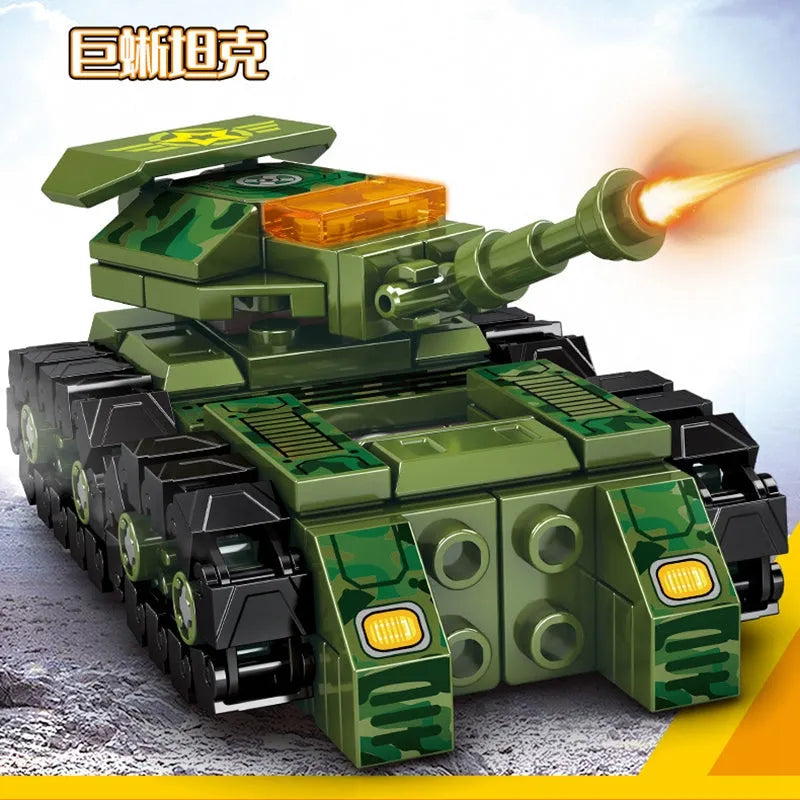 Transformers Mechanical Robot Tank Fighter Bricks Toy - Building Blocks set compatible Lego - Turbo Moc