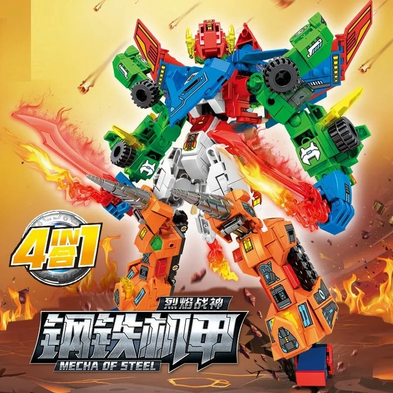 Transforming Flaming War Mecha Robot Bricks Toys - Building Blocks set compatible Lego - Turbo Moc