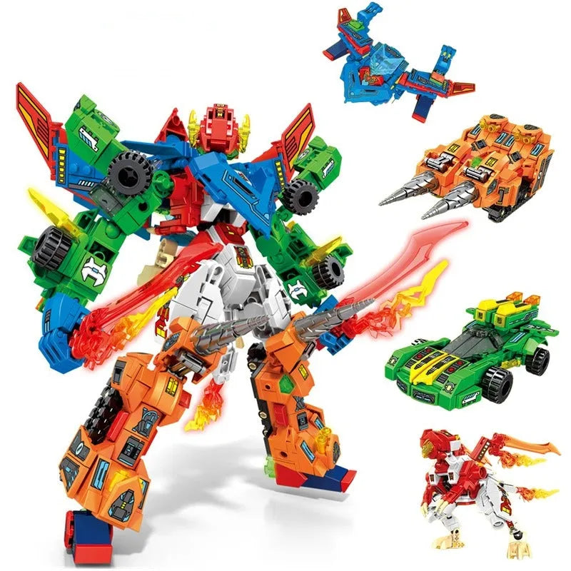 Transforming Flaming War Mecha Robot Bricks Toys - Building Blocks set compatible Lego - Turbo Moc