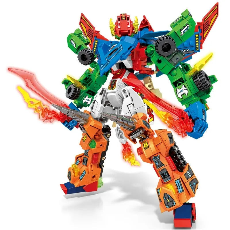 Transforming Flaming War Mecha Robot Bricks Toys - Building Blocks set compatible Lego - Turbo Moc