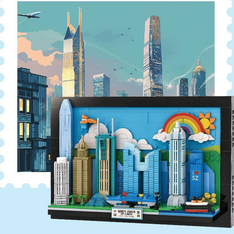 Shenzhen Skyline 644pcs - Building Blocks set - Turbo Moc