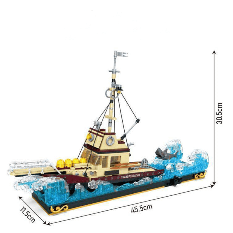 Ship at Sea Sculpture 1108pcs - Building Blocks set - Turbo Moc