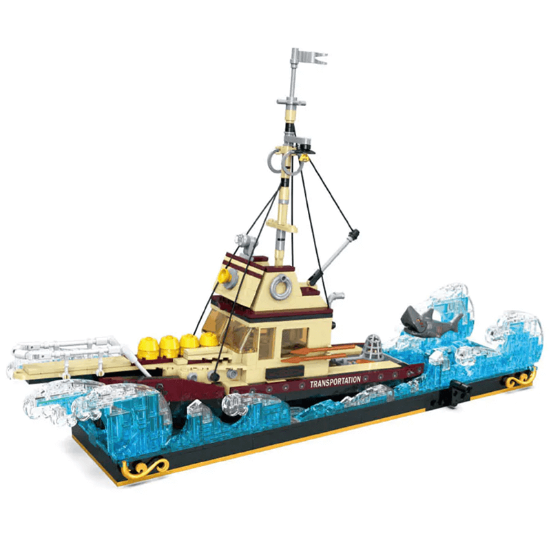 Ship at Sea Sculpture - Building Blocks Set | Turbo Moc