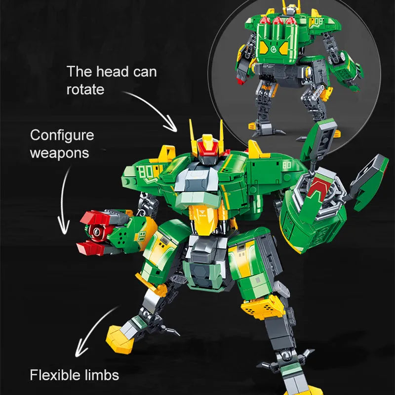 Bad Luck Beam Mecha Robot Warrior Bricks Toys - Building Blocks set compatible Lego - Turbo Moc