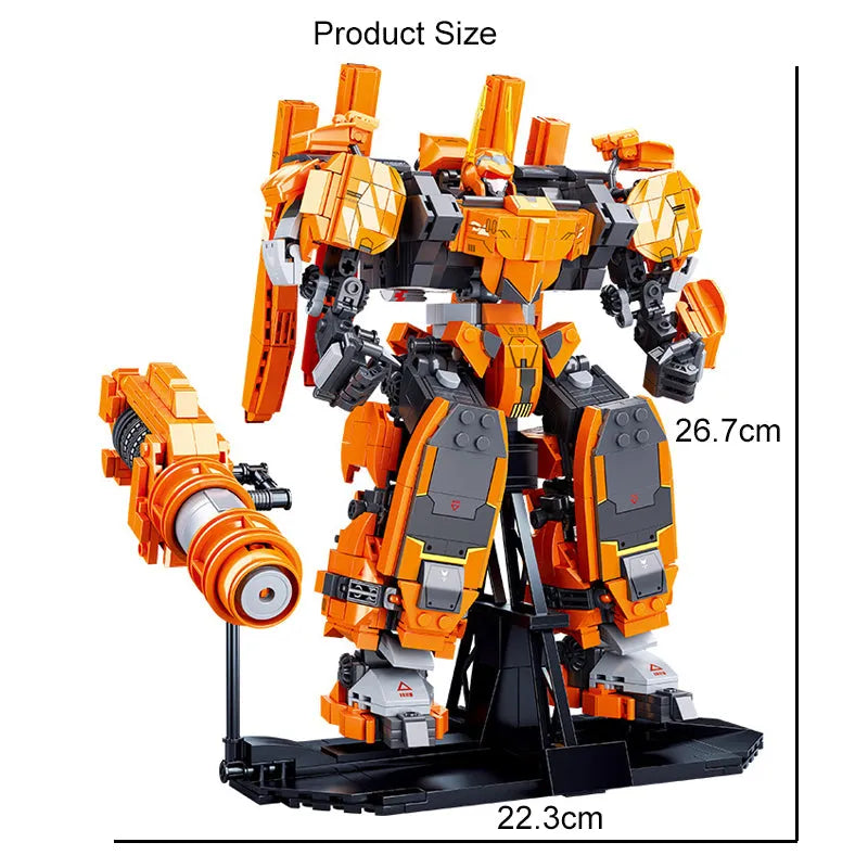 Hot Steel Mecha Robot Warrior Bricks Toy - Building Blocks set compatible Lego - Turbo Moc