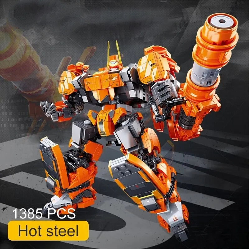 Hot Steel Mecha Robot Warrior Bricks Toy - Building Blocks set compatible Lego - Turbo Moc