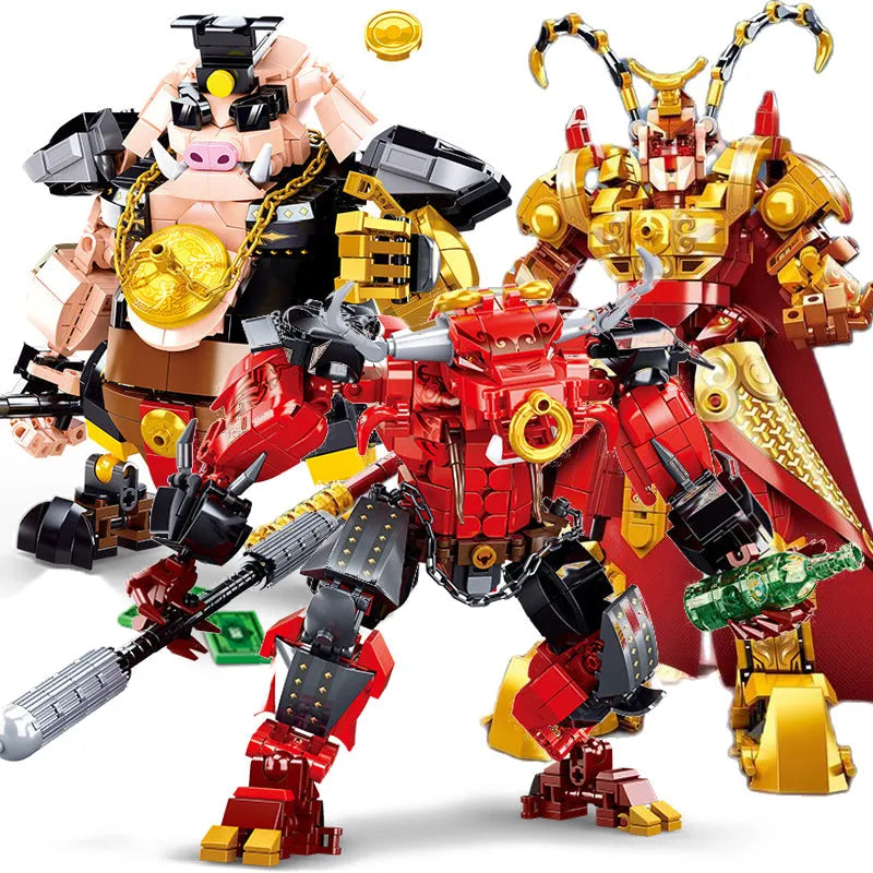 Movie King Monkie Pig Warrior Mecha Bricks Toy - Building Blocks set compatible Lego - Turbo Moc