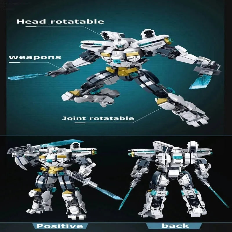 Super Transforming Mecha Robot Warrior Bricks Toy - Building Blocks set compatible Lego - Turbo Moc