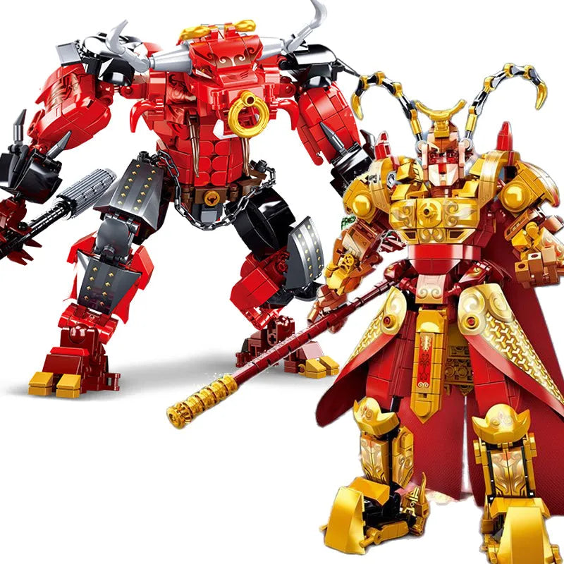 Transformers Bull Demon Mecha Warrior Bricks Toy - Building Blocks set compatible Lego - Turbo Moc