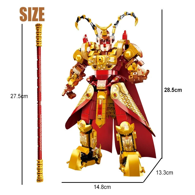 Transformers Monkey King Warrior Mecha Bricks Toys - Building Blocks set compatible Lego - Turbo Moc