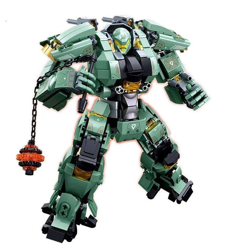 Transforming Mecha Robot Warrior Leader Bricks Toy - Building Blocks set compatible Lego - Turbo Moc