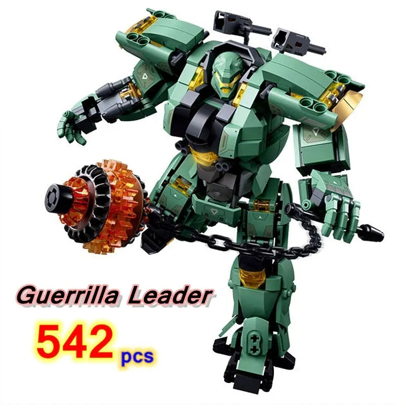 Transforming Mecha Robot Warrior Leader Bricks Toy - Building Blocks set compatible Lego - Turbo Moc