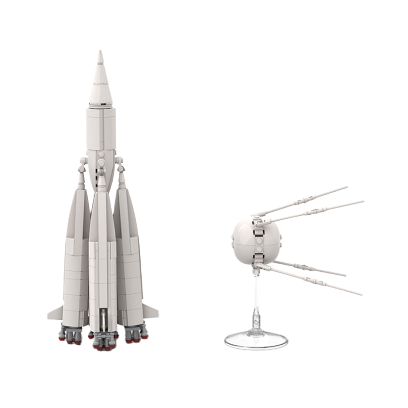 Sputnik 1 & R-7 rocket 8K71PS M1-1PS 541pcs - Building Blocks set - Turbo Moc