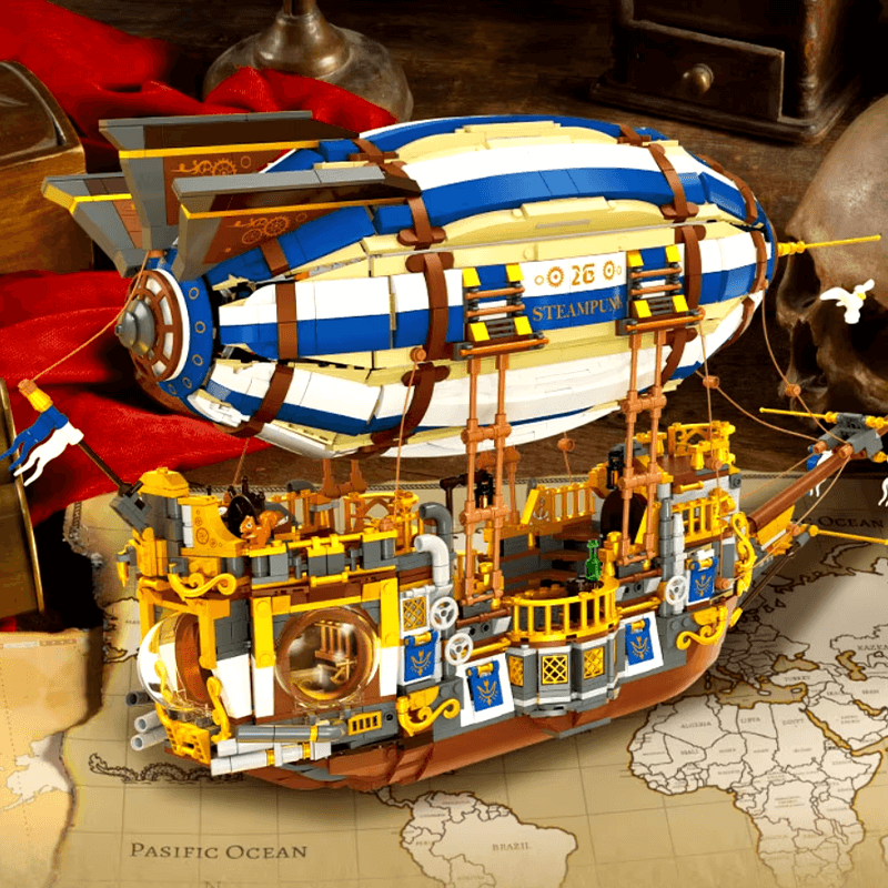 SteamPunk Airship 3271pcs - Building Blocks set - Turbo Moc