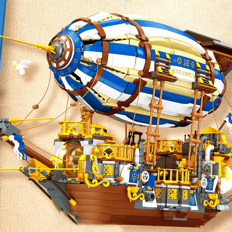 SteamPunk Airship 3271pcs - Building Blocks set - Turbo Moc