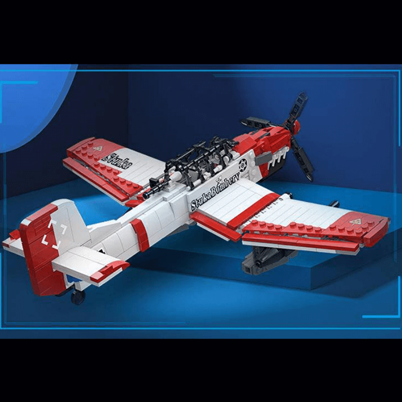 Stuke Bomber 647pcs - Building Blocks set - Turbo Moc