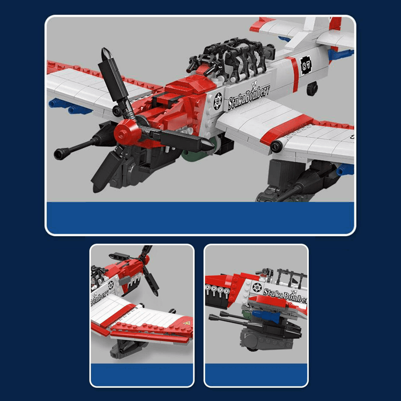 Stuke Bomber 647pcs - Building Blocks set - Turbo Moc