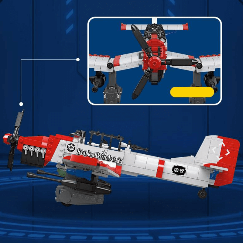 Stuke Bomber 647pcs - Building Blocks set - Turbo Moc