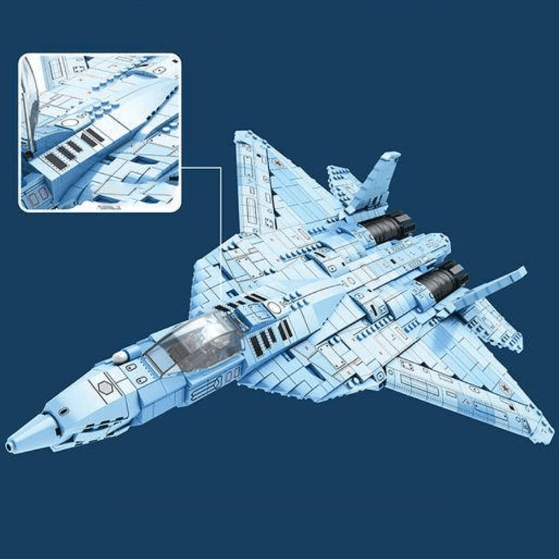 SU-57 Heavy Fighter 1455pcs - Building Blocks set - Turbo Moc