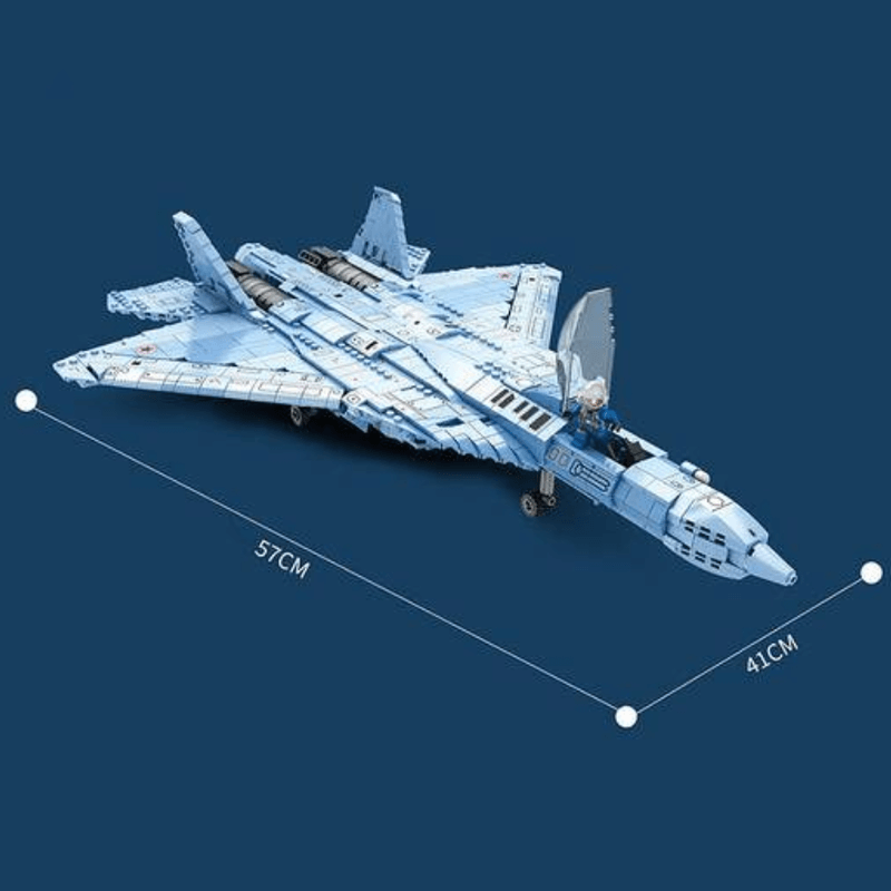 SU-57 Heavy Fighter 1455pcs - Building Blocks set - Turbo Moc