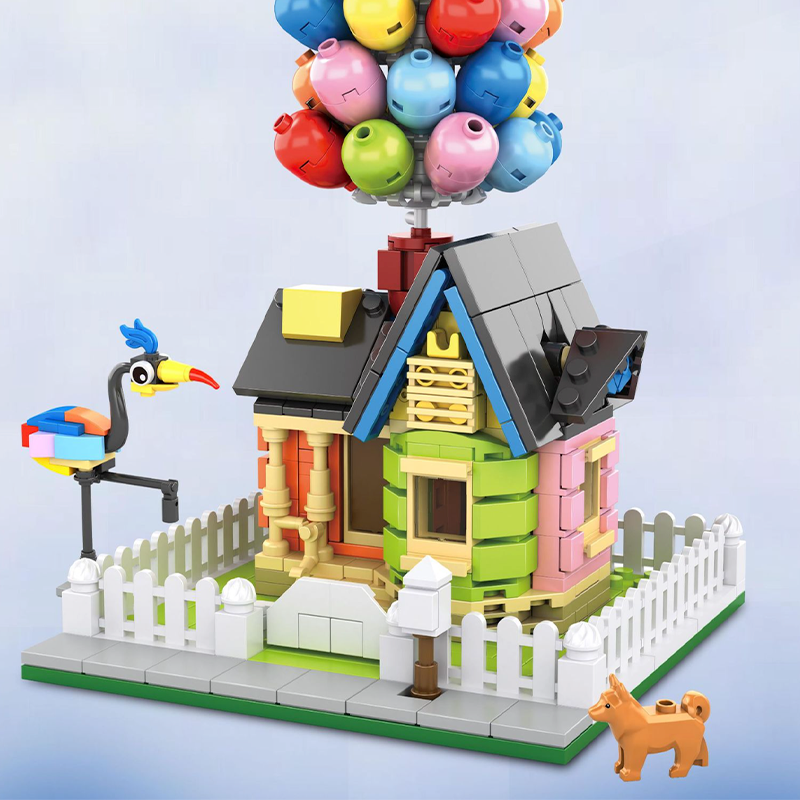 The "Balloon House" 554pcs - Building Blocks set - Turbo Moc