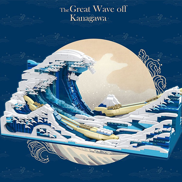 The Great Wave off Kanagawa 1829pcs - Building Blocks set - Turbo Moc