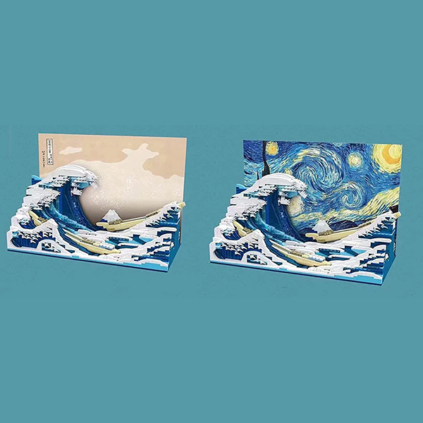 The Great Wave off Kanagawa 1829pcs - Building Blocks set - Turbo Moc