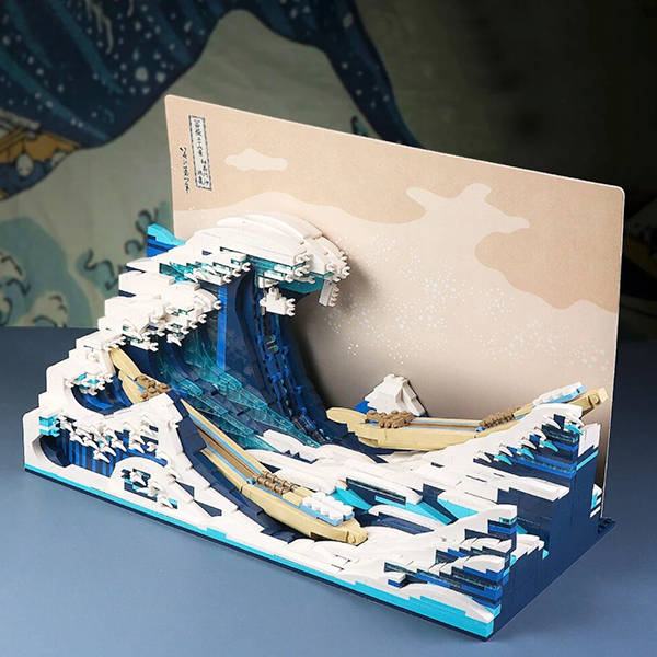 The Great Wave off Kanagawa 1829pcs - Building Blocks set - Turbo Moc