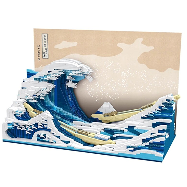 The Great Wave off Kanagawa 1829pcs - Building Blocks set - Turbo Moc