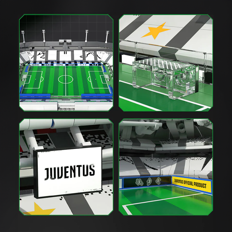 The Official Juventus Allianz Stadium 3637pcs - Building Blocks set - Turbo Moc