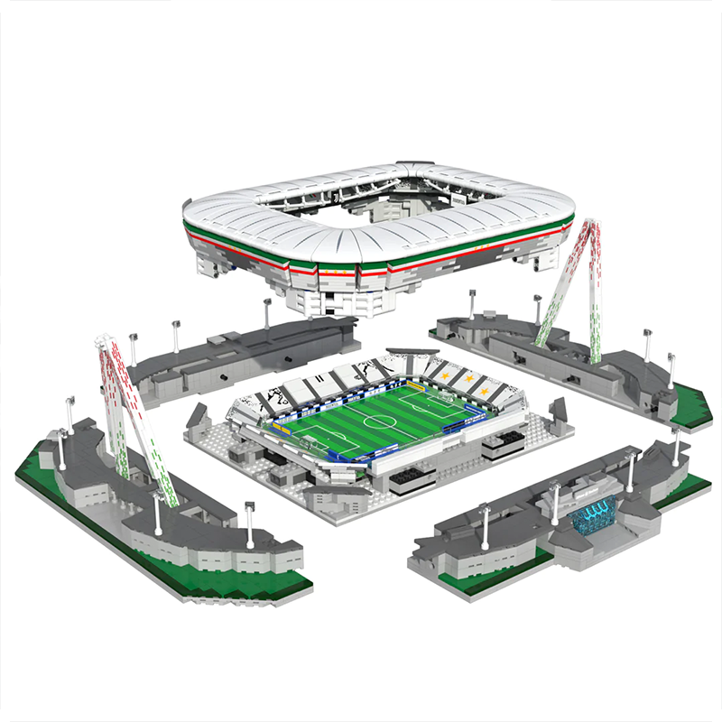 The Official Juventus Allianz Stadium 3637pcs - Building Blocks set - Turbo Moc