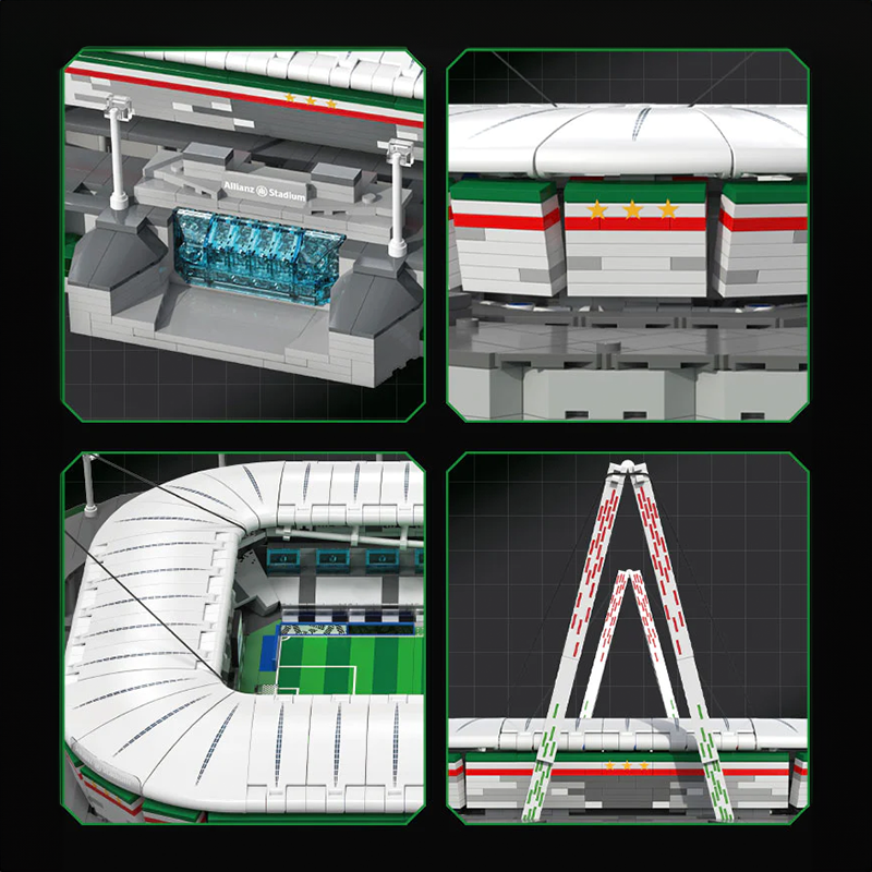 The Official Juventus Allianz Stadium 3637pcs - Building Blocks set - Turbo Moc