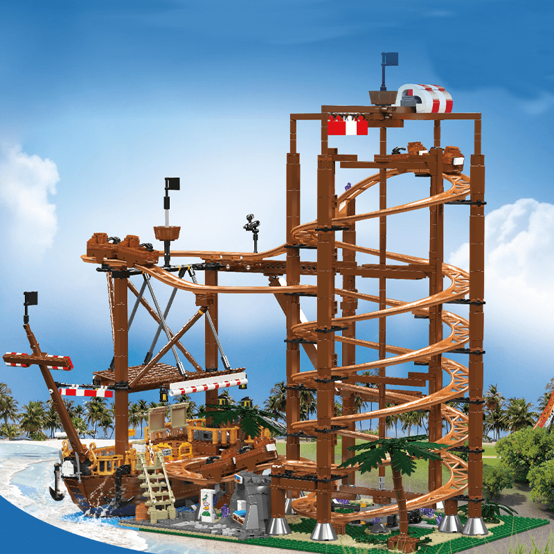 The Pirate Roller Coaster 2173pcs - Building Blocks set - Turbo Moc