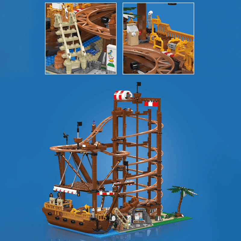 The Pirate Roller Coaster 2173pcs - Building Blocks set - Turbo Moc