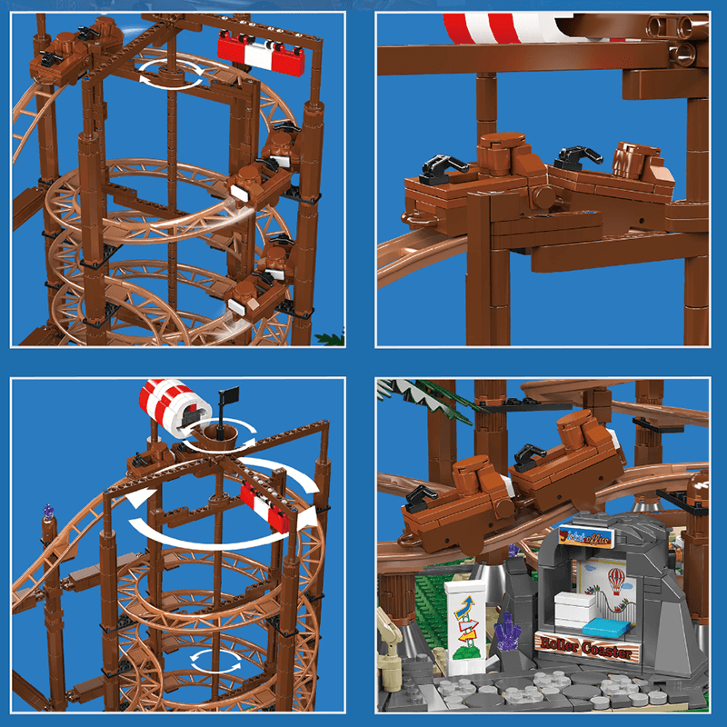 The Pirate Roller Coaster 2173pcs - Building Blocks set - Turbo Moc