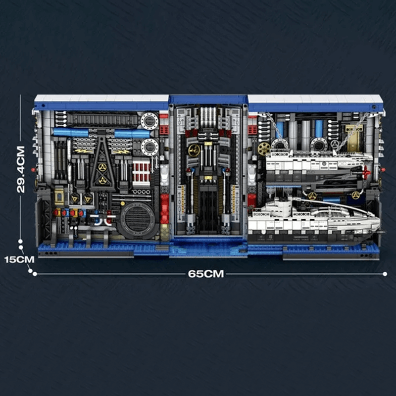 The Submarine Factory 3465pcs - Building Blocks set - Turbo Moc