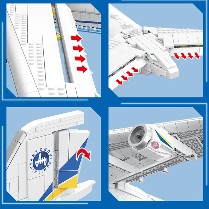 The Ultimate Antonov 225 With Stand 5349pcs - Building Blocks set - Turbo Moc