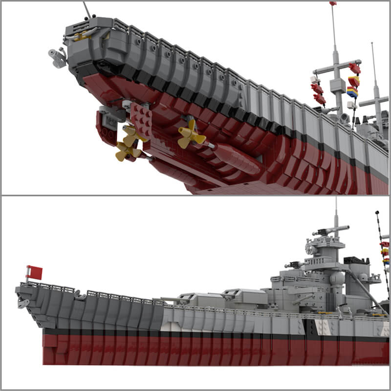 Lego The Ultimate German Battleship Bismarck Building Blocks Set Turbo Moc