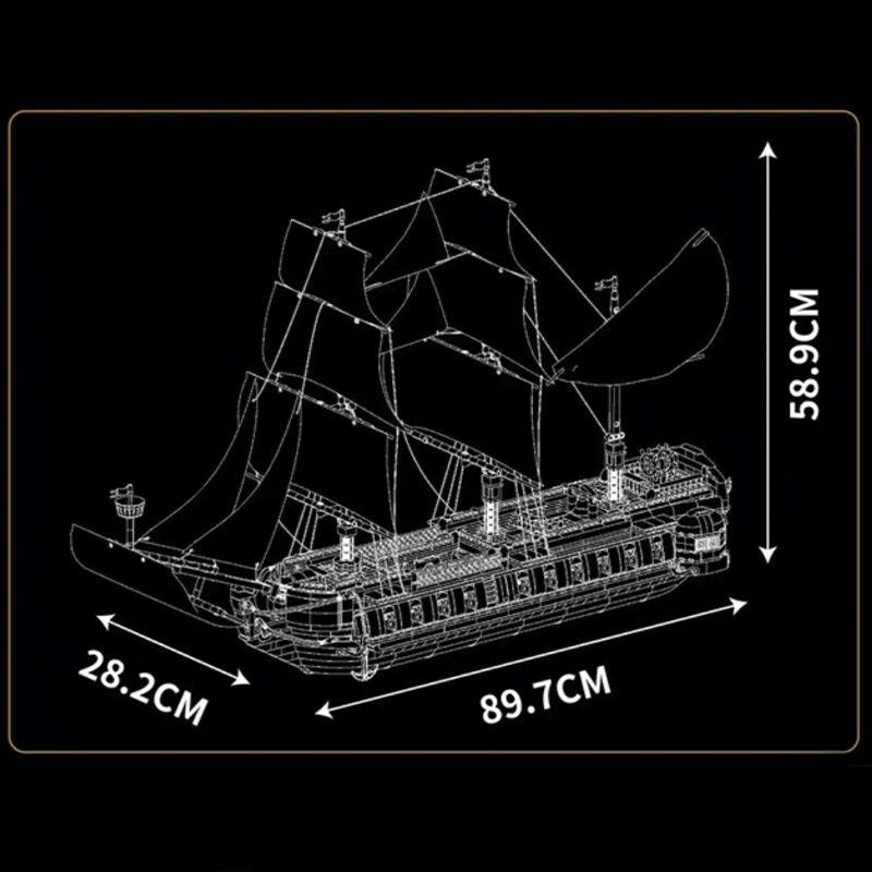 The Ultimate Sailing Ship 3579pcs - Building Blocks set - Turbo Moc