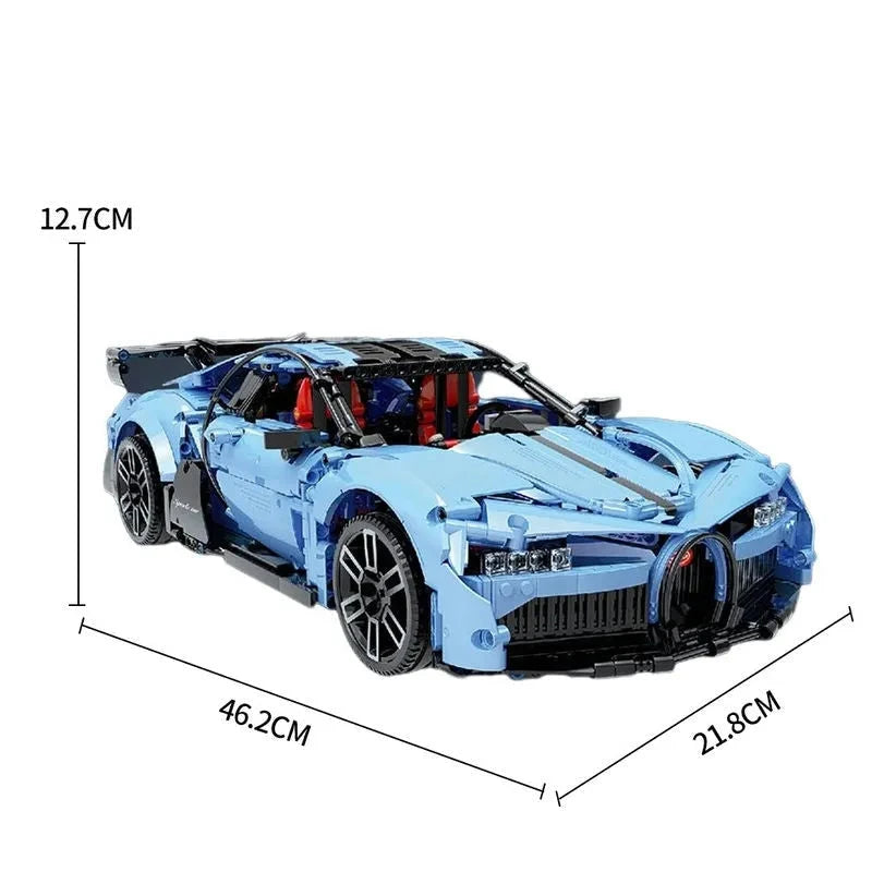 Bugatti Chiron Sport Blue - Building Blocks set compatible Lego - Turbo Moc