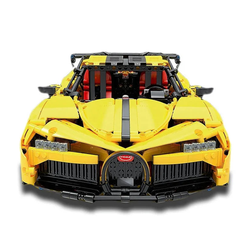 Bugatti Chiron Sport Yellow - Building Blocks set compatible Lego - Turbo Moc