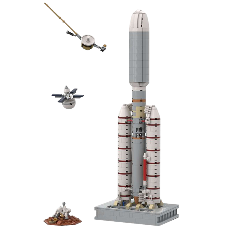 Titan IIIE Centaur 909pcs - Building Blocks set - Turbo Moc