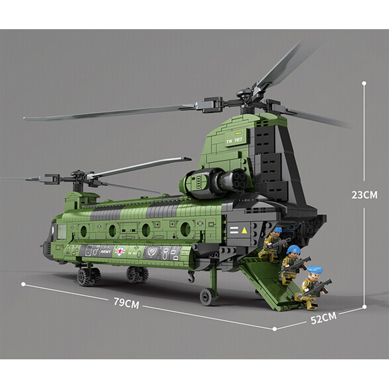 Transport Helicopter 1621pcs - Building Blocks set - Turbo Moc