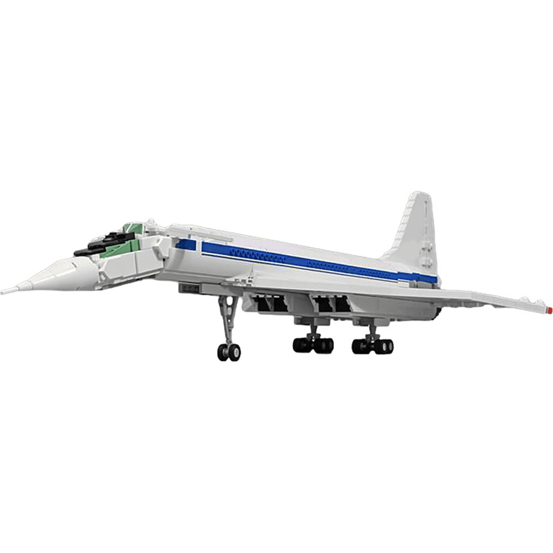 Tupolev Tu-144D 1845pcs - Building Blocks set - Turbo Moc