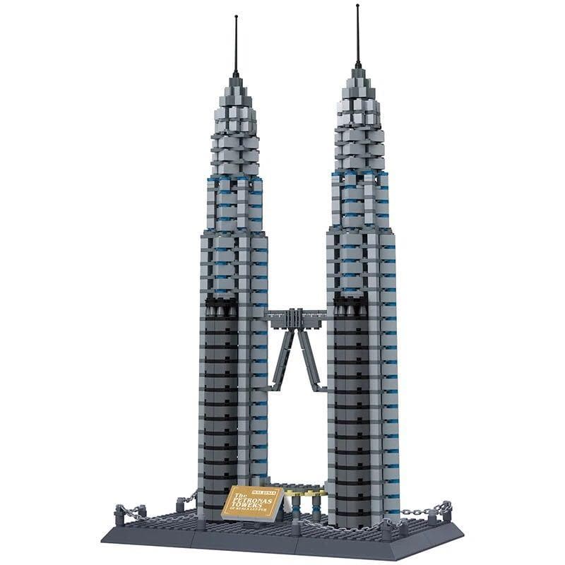 Twin Towers Kuala Lumpur 1160pcs - Building Blocks set - Turbo Moc