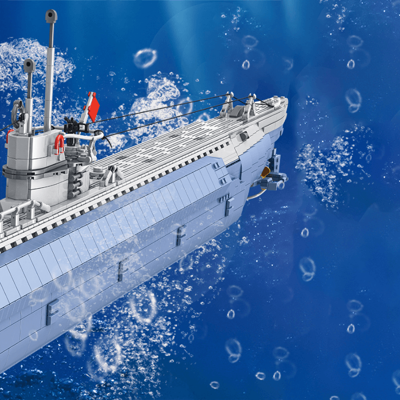 VIIC U-552 Submarine 6171pcs - Building Blocks set - Turbo Moc