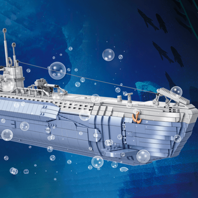 VIIC U-552 Submarine 6171pcs - Building Blocks set - Turbo Moc