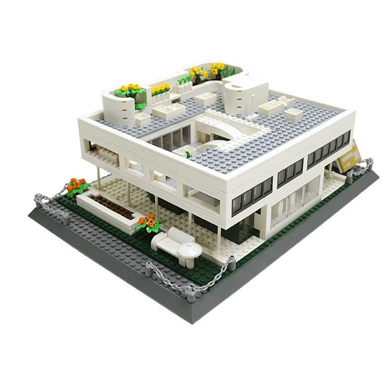 Villa Savoye, Paris 1225pcs - Building Blocks set - Turbo Moc